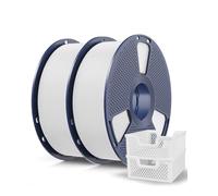 SUNLU Hyper PLA Plus 2.0 Filament 2KG, Upgraded PL Filament White+White