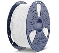 SUNLU Large Spool 3KG PETG Filament, 3D Printer Filament PETG 1.75mm, Less Stringing Good Layer Adhesion High Toughness, Big Roll Filament, 3kg Spool(6.6lbs), White