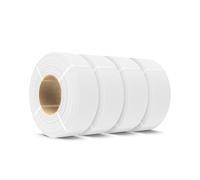 SUNLU Matte PLA Filament Refill 1.75mm 4KG, 3D Printer Filament PLA Refill, No-Spool White PLA Matte Filament for Reusable Spools Compatible with Bambu Lab Filament, 4 Rolls 1KG/Roll