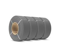 SUNLU PETG Filament Refill 1.75mm 4KG, High Speed 3D Printer Filament Refill, No-Spool Matte Grey PETG Refill for Reusable Spools Compatible with Bambu Labs Filament, 4 Rolls 1KG/Roll