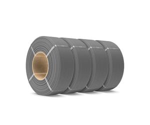 SUNLU PETG Filament Refill 1.75mm 4KG, High Speed 3D Printer Filament Refill, No-Spool Matte Grey PETG Refill for Reusable Spools Compatible with Bambu Labs Filament, 4 Rolls 1KG/Roll