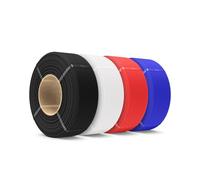 SUNLU PETG Filament Refill 1.75mm 4KG, High Speed 3D Printer Filament Refill, No-Spool Matte PETG Refill for Reusable Spools Compatible with Bambu Labs Filament, Black/White/Red/Blue 1KG/Roll