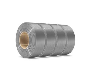 SUNLU PL Filament Refill 1.75mm 4KG, No-Spool Grey PLA Plus Refill for Reusable Spool Refilling, Compatible with Bambu Lab and SUNLU 2026 New Spools, 4 Rolls 1KG/Roll