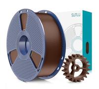 SUNLU PLA+2.0 Filament, Upgrade PLA+ 1.75mm, Tougher and Stronger, Neatly Wound 3D Printer Filament, Dimensional Accuracy +/-0.02mm, 1KG Spool(2.2lbs), Coffee Brown