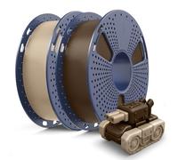 SUNLU PLA Filament 0.5KG, 3D Printer Filament 1.75mm, Dimensional Accuracy ±0.02mm, 500G PLA Compatible with Most FDM Printer, 2 Pack, 2 Pcs.(Oak+Coffee Brown)