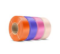 SUNLU PLA+ Filament Refill 1.75mm 4KG, No-Spool PLA Plus Refill for Reusable Spool, Compatible with Bambu Lab and SUNLU 2025 New Spools, Pink/Beige/Sunny Orange/Lavender Purple 1KG/Roll