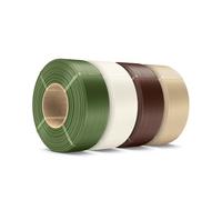 SUNLU PLA+ Filament Refill 1.75mm 4KG, No-Spool PLA Plus Refill for Reusable Spool, Compatible with Bambu Lab and SUNLU 2025 New Spools, Bone White/Oak/Olive/Coffee Brown 1KG/Roll
