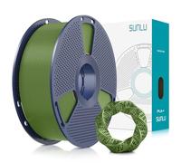SUNLU PLA PLUS 3D Printer Filament, 1.75mm PLA+ 3D Filament for FDM 3D Printer & 3D Pens, Neatly Wound Filament, Strong and Toughness, Dimensional Accuracy +/- 0.02 mm, 1KG Spool(2.2 LBS), Olive Green