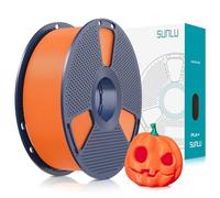 SUNLU PLA Plus 3D Printer Filament, Upgraded PL 3D Filament 1.75mm, Neatly Wound Filament, Strong and Toughness, Dimensional Accuracy +/- 0.02 mm, 1KG Spool(2.2 LBS), Sunny Orange