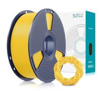 SUNLU PLA Plus 3D Printer Filament, Upgraded PL 3D Filament 1.75mm, Neatly Wound Filament, Strong and Toughness, Dimensional Accuracy +/- 0.02 mm, 1KG Spool(2.2 LBS), Bright Yellow