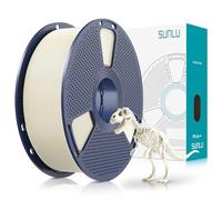 SUNLU PLA Plus 3D Printer Filament, Upgraded PLA+ 3D Filament 1.75mm, Neatly Wound Filament, Strong and Toughness, Dimensional Accuracy +/- 0.02 mm, 1KG Spool(2.2 LBS), Bone White