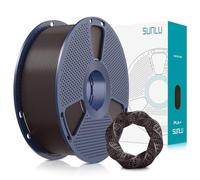 SUNLU PLA Plus 3D Printer Filament, Upgraded PLA+ 3D Filament 1.75mm, Neatly Wound PLAPro, Strong and Toughness, Dimensional Accuracy +/- 0.02 mm, 1KG Spool (Chestnut Black)