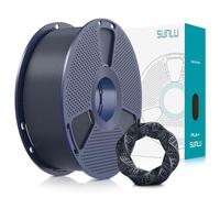 SUNLU PLA Plus 3D Printer Filament, Upgraded PLA+ 3D Filament 1.75mm, Neatly Wound PLAPro, Strong and Toughness, Dimensional Accuracy +/- 0.02 mm, 1KG Spool (Midnight Black)