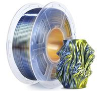 SUNLU Silk Dual Color PLA Plus Filament, Shiny PLA+ Filament 1.75mm, Shiny Silk Texture, 360° Spin Unveils Varied Colors, 1KG Spool(2.2lbs), Silk Dual-Color Black Gold