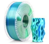 SUNLU Silk Dual Color PLA Plus Filament, Shiny PLA+ Filament 1.75mm, Shiny Silk Texture, 360° Spin Unveils Varied Colors, 1KG Spool(2.2lbs), Silk Dual-Color Blue Green