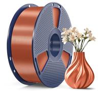 SUNLU Silk PLA+ Filament, Shiny Metallic Silk 3D Filament 1.75mm, High Strength PLA Plus 3D Printer Filament, 1KG Spool, Copper