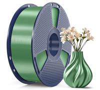 SUNLU Silk PLA+ Filament, Shiny Metallic Silk 3D Filament 1.75mm, High Strength PLA Plus 3D Printer Filament, 1KG Spool, Green Bronze