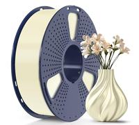 SUNLU TPU-Silk 3D Printer Filament, 98A TPU Filament 1.75mm, Glossy Silk Surface TPU Filament, Flexible TPU 3D Printing Filament, Dimensional Accuracy +/- 0.03mm, 1kg(2.2lbs) Spool, Cream White