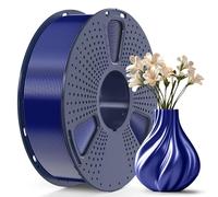 SUNLU TPU-Silk 3D Printer Filament, 98A TPU Filament 1.75mm, Glossy Silk Surface TPU Filament, Flexible TPU 3D Printing Filament, Dimensional Accuracy +/- 0.03mm, 1kg(2.2lbs) Spool, Dark Blue