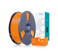 SUNLU Upgraded PLA+2.0 3D Printer Filament, High Speed PLA Plus Filament 1.75mm, 30-600mm/s Print Range, Tougher and Stronger, Dimensional Accuracy +/-0.02mm, 1KG Spool, Orange