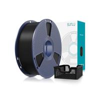 SUNLU Upgraded PL 2.0 3D Printer Filament, High Speed PLA Plus Filament 1.75mm, 30-600mm/s Print Range, Tougher and Stronger, Dimensional Accuracy +/-0.02mm, 1KG Spool, Black