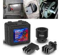 Sunluway 22100 Flywheel Locking Tool with 36mm 3/4" Socket for 6.6L Duramax Engine 2500, 3500, 4500, 5500 Series Trucks | Lock The Flywheel for Water Pump Replacement | with Storage Case