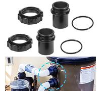 Sunluway DE2400PAK2CS 2" Filter Plumbing Kit Replacement Includes Slip Connector, Fits for Hayward Swim Clear Cartridge Filter Lock Nut and O-Ring 2 Pack