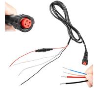Sunluway Upgraded 010-12445-00 Power/Data Cable Threaded 4-Pin Replacement Cable Compatible with Garmin Transducers echoMAP Chirp/Plus/UHD, GPSMAP Panoptix, Black
