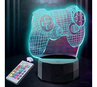 SUNLUXLED Gamepad Night Light for Kids, 3D Illusion Night Lamp with 16 Colors Change for 5-9 Year Old Kids Girls, Birthday Gift for Present Room Decorations with Remote Control