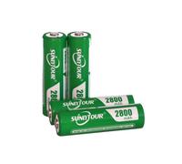 SUNLYTOUR 4 pcs 2800mAh AA Ni-MH Batteries High Capacity Ni-MH AA Rechargeable Batteries, Recharge up to 1200 Cycles