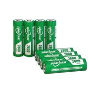 SUNLYTOUR 8 pcs 2800mAh AA Ni-MH Batteries High Capacity Ni-MH AA Rechargeable Batteries, Recharge up to 1200 Cycles