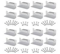 SUNMAK 16 Units per Set Solar Panel Mounting Z Brackets, Solar Panel Mounting Brackets Lightweight Aluminum Corrosion-Free for RVs, Trailers, Boats, Yachts, Wall and Other Off Gird Roof