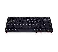 SUNMALL Laptop Keyboard Replacement with Backlit (Without Pointer) Compatible with HP EliteBook 840 G1 G2 / 850 G1 G2 / 745 G1 G2/HP ZBook 14 Series Laptop US Layout (with Black Frame)