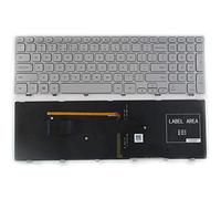 SUNMALL New Laptop Keyboard with （Frame and Backlit）for Dell Inspiron 15-7000 7537 7737 series Silver US Layout（6 Months Warranty）