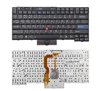 SUNMALL New Laptop Keyboard with Pointer Compatible with Lenovo ThinkPad T400S T410 T410S T410I T410SI T420 T420I T420S T510 T510I T520 W510 W520 X220 X220I X220S X220T US Layout Black