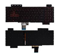 SUNMALL Replacement Keyboard Compatible with Asus TUF Gaming FX505DD FX505DV FX505DU FX505DY FX505GD FX505GE FX505GM FX505GT TUF705DD TUF705DT TUF705DU FX86 Series with Red Backlight