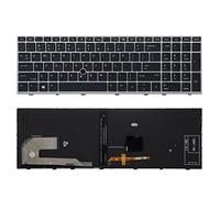 SUNMALL Replacement Keyboard Compatible with HP EliteBook 755 G5 850 G5 855 G5 750 G6 850 G6.Zbook 15u G5 Zbook 15u G6 HP EliteBook 755 G5 850 G5 855 G5 750 G6 850 G6 with Pointer and Backlight