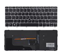 SUNMALL Replacement Keyboard with Backlit and Trackpoint Compatible with HP EliteBook 725 G3 725 G4 820 G3 820 G4 828 G4 826631-001 815391-001 with Silver Frame US Layout