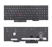 SUNMALL Replacement Keyboard with Trackpoint Compatible with Lenovo IBM ThinkPad E580 E585 E590 E595 L580 L590 T590 P52 P53 P53S P72 P73 No Backlit