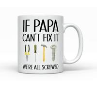 Sunmead If Papa can't fix it Coffee Mug, Funny Father's Day Present, Gift for Best Papa, Papa Gift Ideas from Grandkids