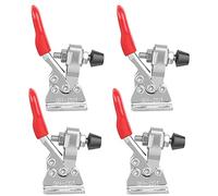Sunmeit 4Pcs Quick Release Toggle Clamp -201 Antislip Horizontal 59Lbs Holding Capacity for Machine Operation, Woodworking