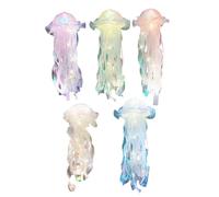 Sunmeit 5 Pcs Jellyfish Night Light Portable Flower Lamp Hanging Jellyfish Lights for Bedroom Room Atmosphere Decoration Lamp