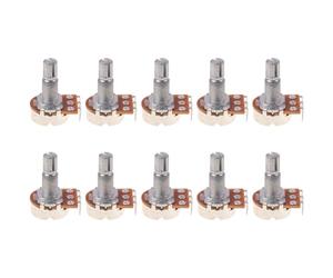 Sunmeit A500K Potentiometer Spline Small Pot Electric Guitar Bass Effect Amp Tone Volume 18mm