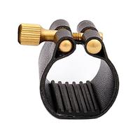 Sunmeit Clarinet Ligature Compact Artificial Leather for Alto Saxophone Rubber Mouthpiece