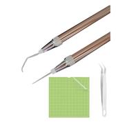 Sunmeit LED Weeding Tools for Vinyl with Light with Pin and Hook for Removing Tiny Vinyl Paper Grid Sticky Cutting Mat