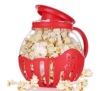 Sunmeit Microwave Popcorn Maker Bucket Microwave Bowl Mini Machine Safe Silicone Lid Popcorn Maker Red