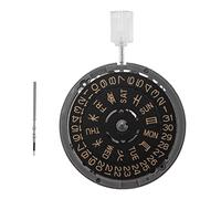 Sunmeit NH36 Movement 3.8 Crown Position Mechanical Watch Parts Accessories Watch Movement for Diver's MOD Sub 24 Jewels, Black, Black