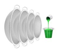 Sunmeit Paint Strainer 60 Mesh Stainless Steel Paint Strainer Lotion Honey Funnel Fits 4.2 Gallon Paint Bucket Strainer A