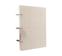 Sunmeit Retro Spiral Sketchbook Linen Hardcover 120 Pages 160GSM Thick Refillable Loose Leaf Notebook Sketchbook Hardcover(16K)