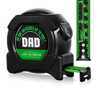 SunmeiTrad Gifts for Fathers Day Dad Gifts, Personalised Christmas Birthday Anniversary Presents for Dad from Daughter, Son Tape Measure（10M/33FT-Black）